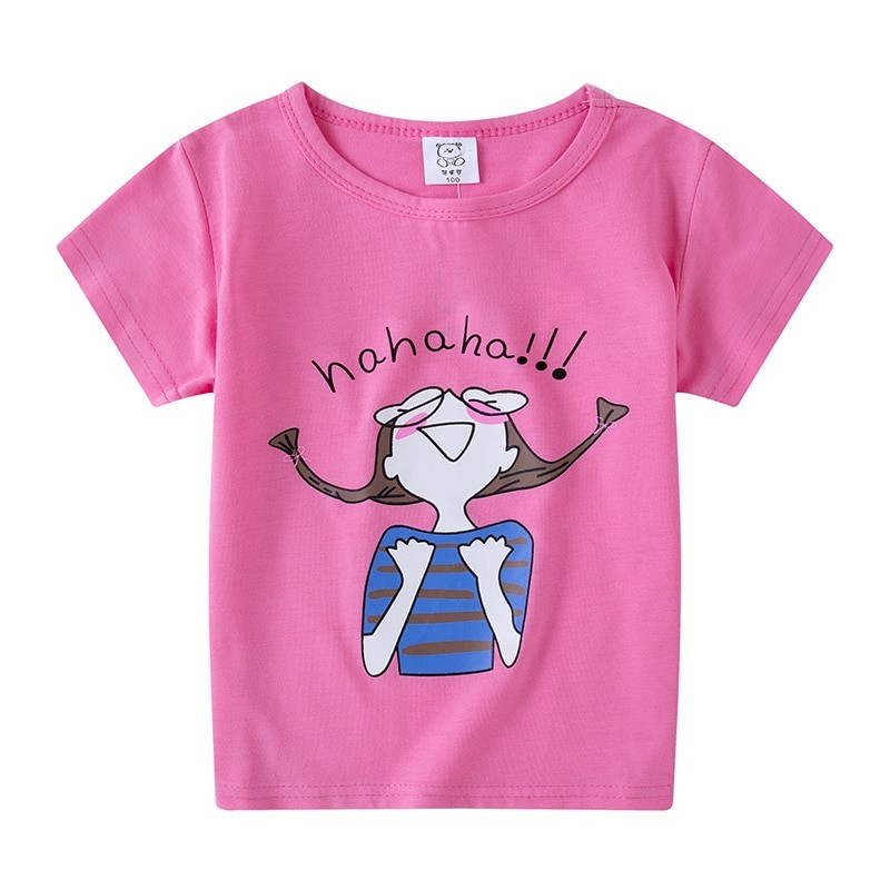 Cartoon Print Cotton T-Shirt